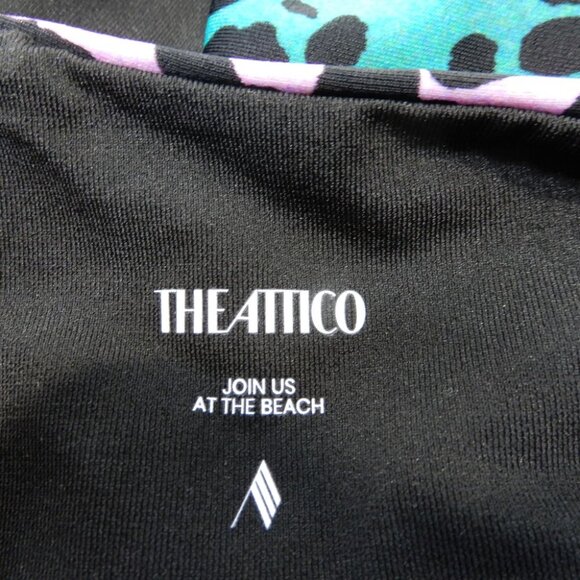 THE ATTICO Bikini Bottom Size S Multicolor Gradient Animal Print NEW - Picture 3 of 5